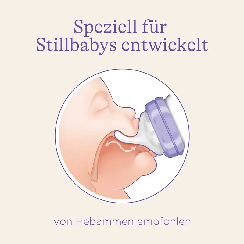 Glas-Babyflasche mit NaturalWave® Sauger 4 x 160 ml