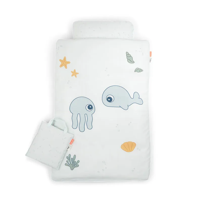 Sengesæt baby - Jelly & Wally -Blå