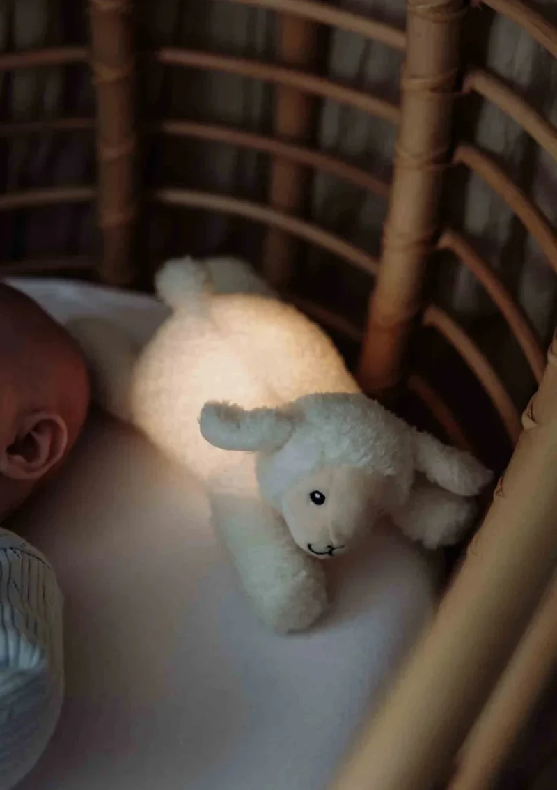 Kuscheltier mit Nachtlicht 'Rosie' beige