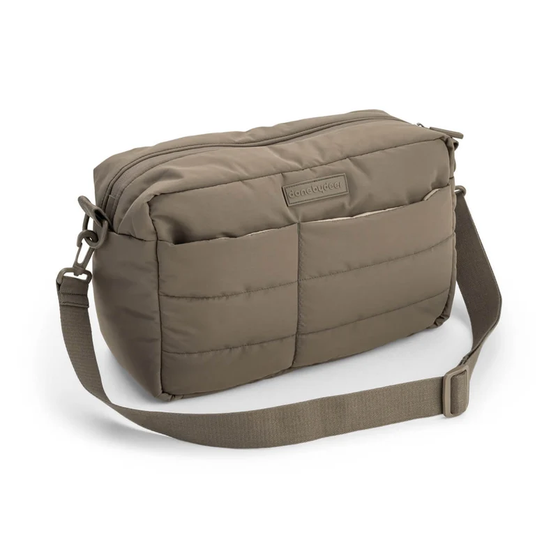 quiltet barnevognstaske – Taupe