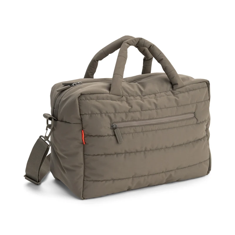 Quiltet pusletaske – Taupe