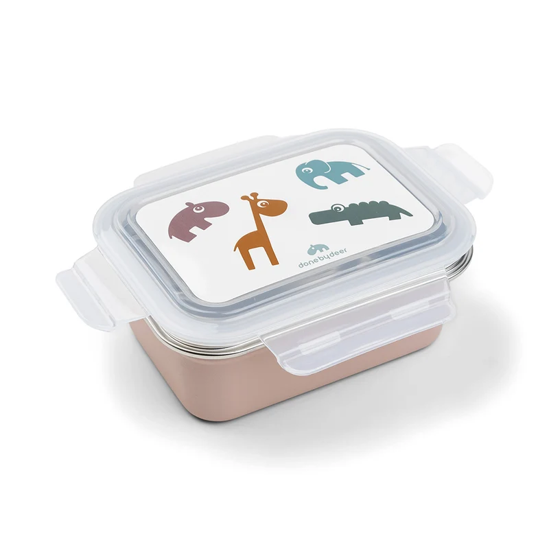 Deer friends duo - flaske 350 ml & metalmadkasse - pudder