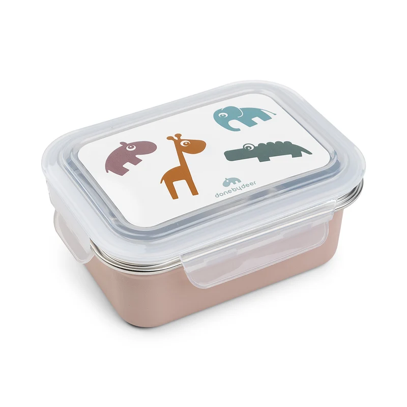 Deer friends duo - flaske 350 ml & metalmadkasse - pudder