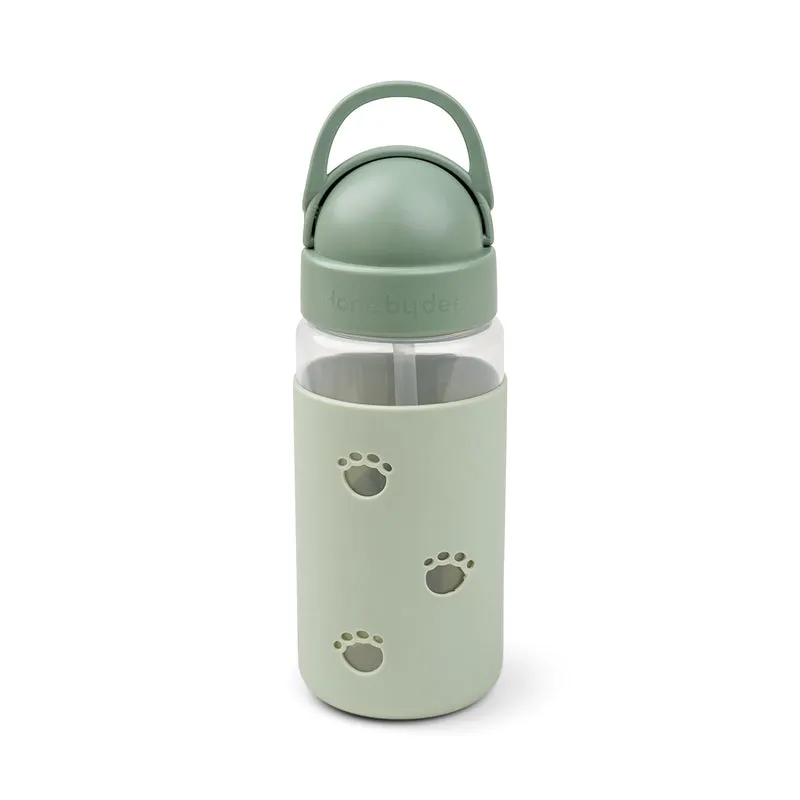 Deer friends duo - flaske 350 ml & metalmadkasse - grøn