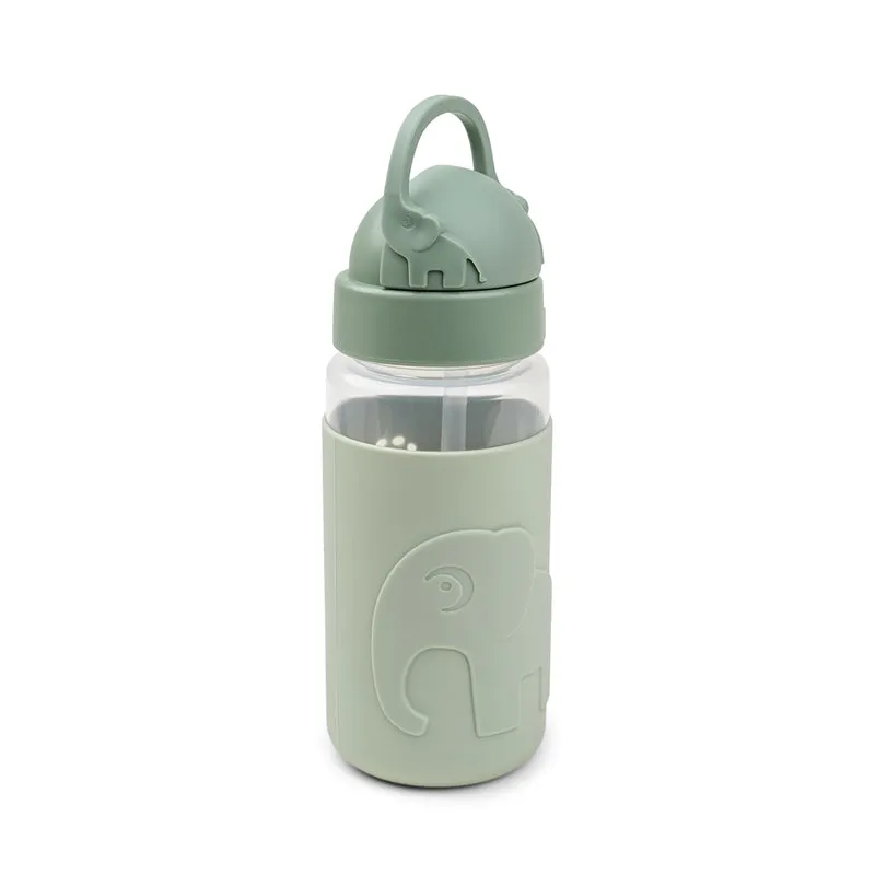 Deer friends duo - flaske 350 ml & metalmadkasse - grøn