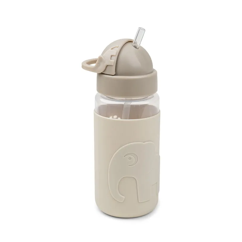 Deer friends duo - flaske 350 ml & metalmadkasse - sand