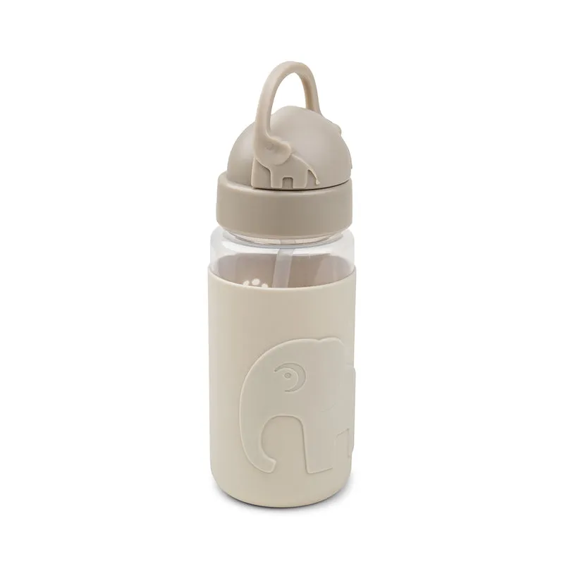 Deer friends duo - flaske 350 ml & metalmadkasse - sand