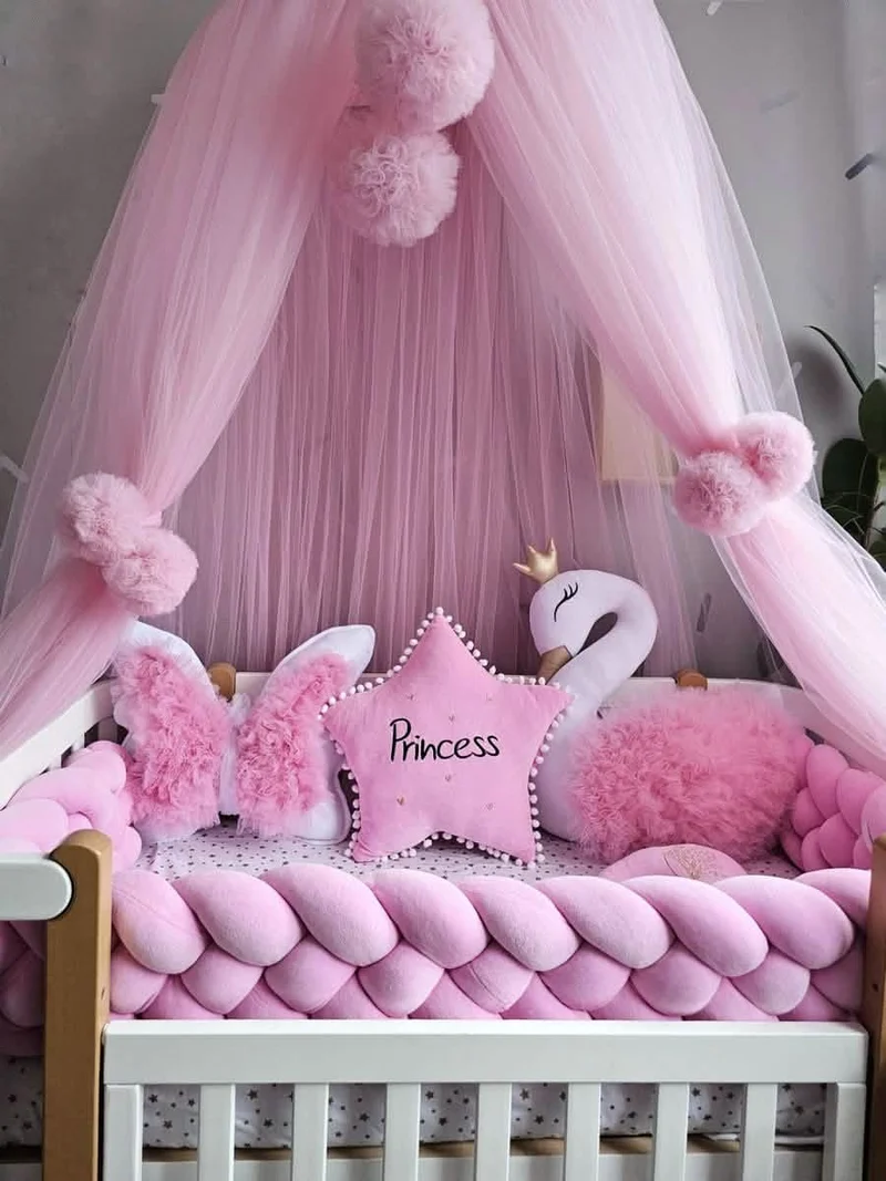 Baby Girl Bedding Set - Princess Swan, Star & Butterfly