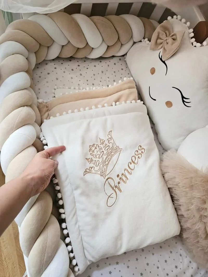 Personalized baby blanket with name