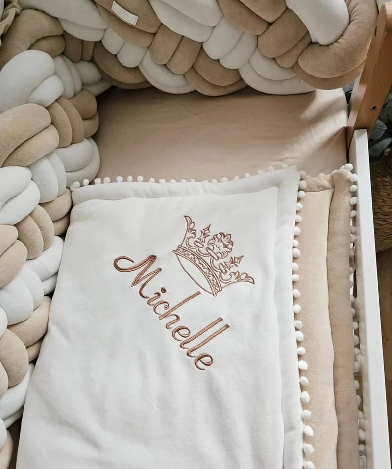 Personalized baby blanket with name