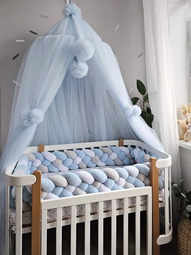 Double Braided Crib Bumper 20 cm for Boy