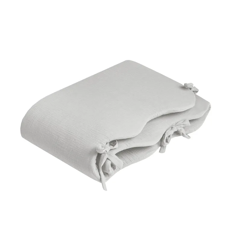 Nestchen Wave aus Baumwollmusselin, Grey