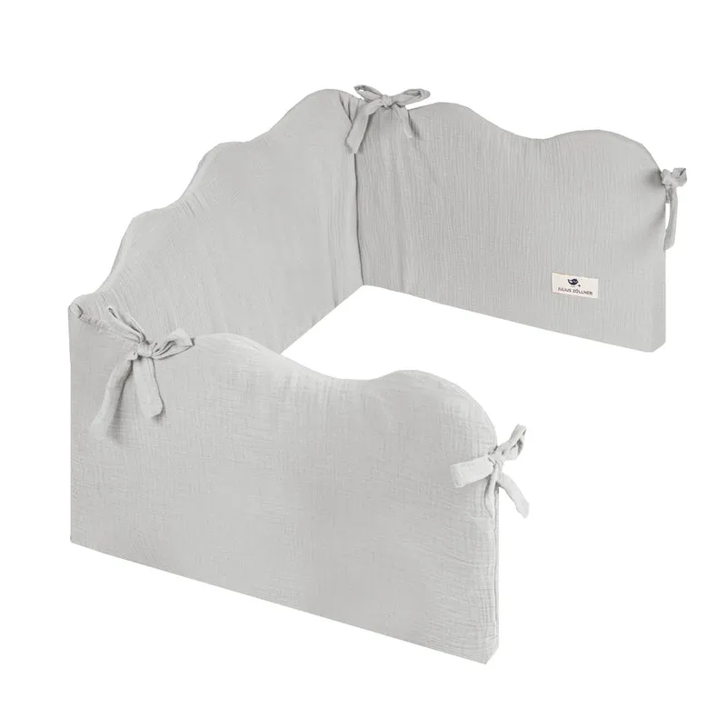 Nestchen Wave aus Baumwollmusselin, Grey