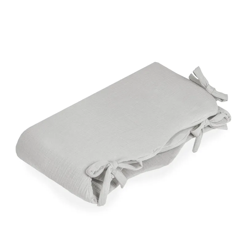 Nestchen Wave S aus Baumwollmusselin, Grey