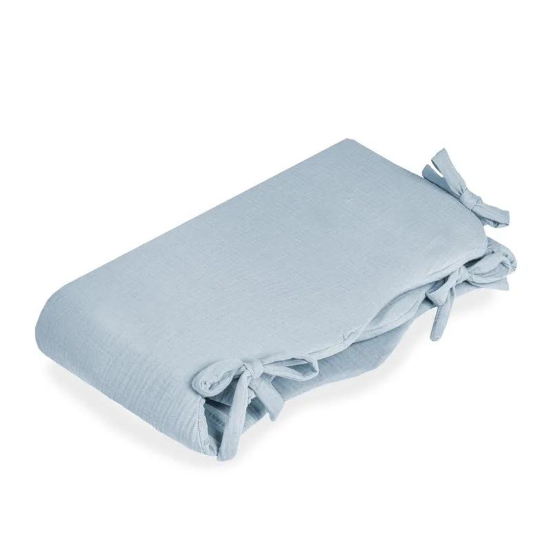 Nestchen Wave S aus Baumwollmusselin, Denim