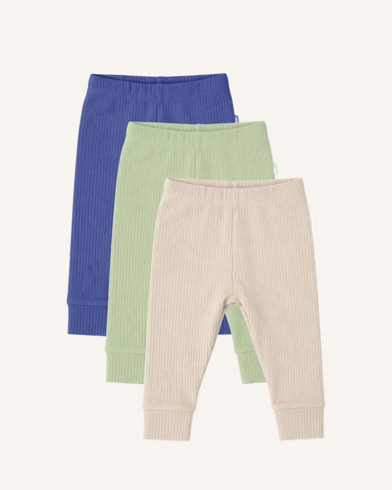 BABYGO® Gerippte Baby-Leggings | 3er-Pack