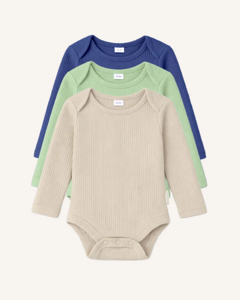 BABYGO® Langarm-Babybody | 3er-Pack