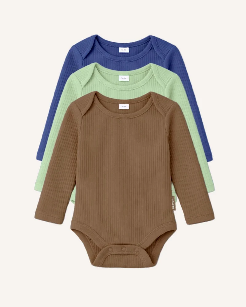 BABYGO® Langarm-Babybody | 3er-Pack