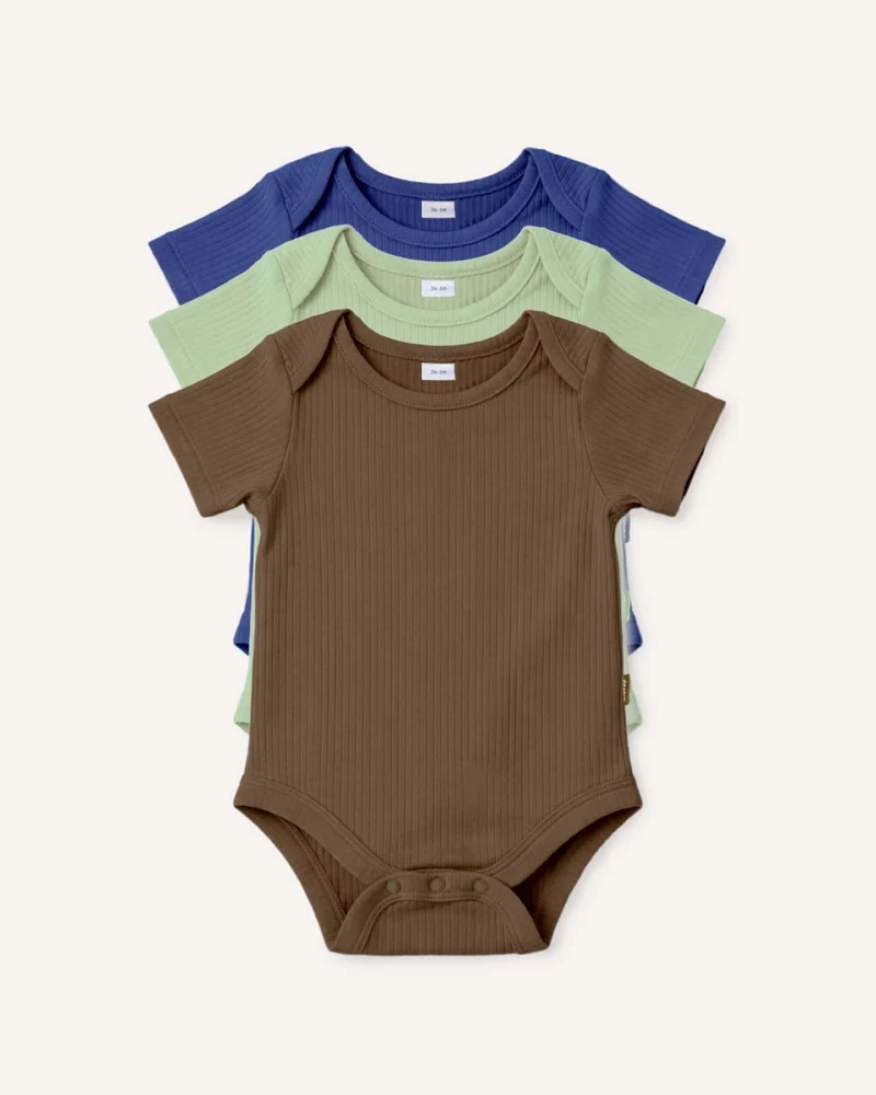 BABYGO® Kurzarm-Babybody | 3er-Pack