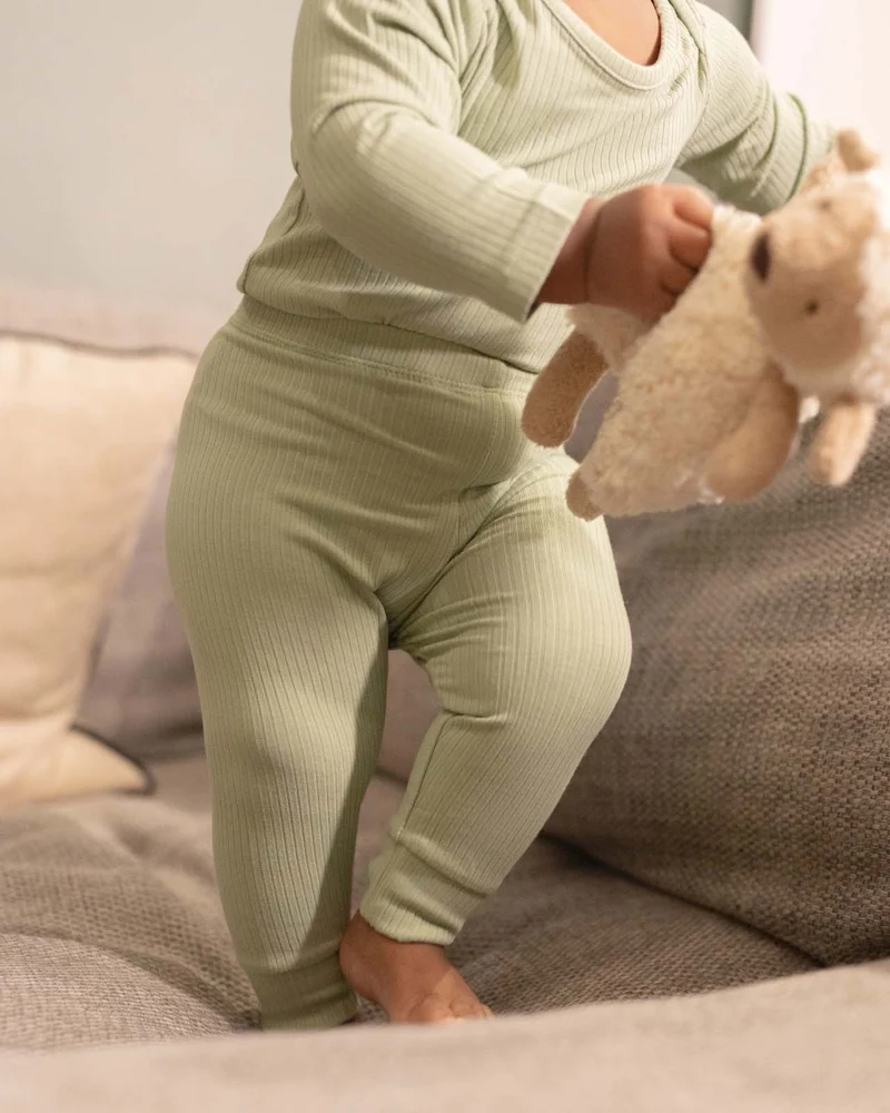 BABYGO® Gerippte Baby-Leggings | 3er-Pack