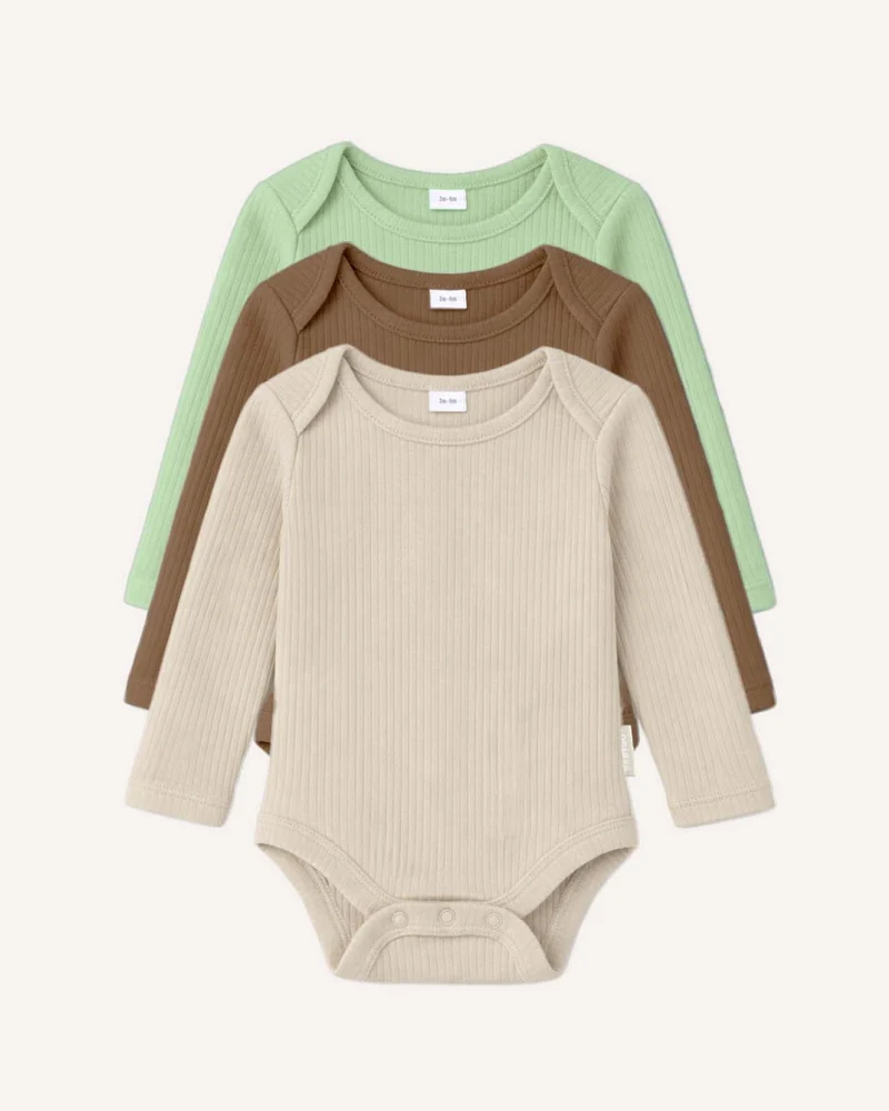 BABYGO® Langarm-Babybody | 3er-Pack
