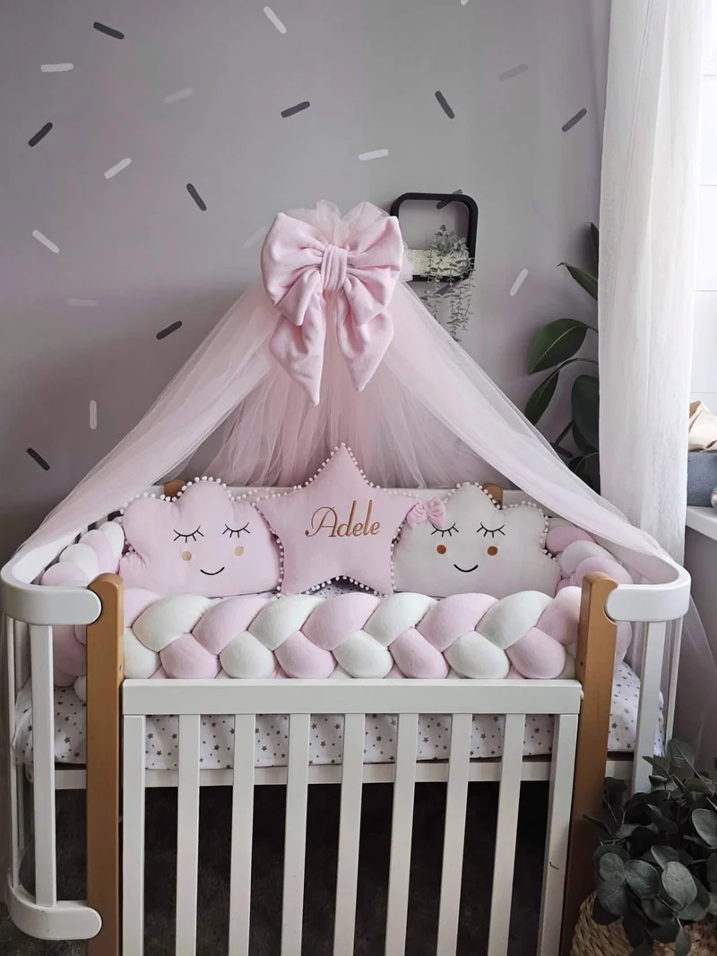Decorative Nursery Set for Girl Pink - Room Styling Accessories