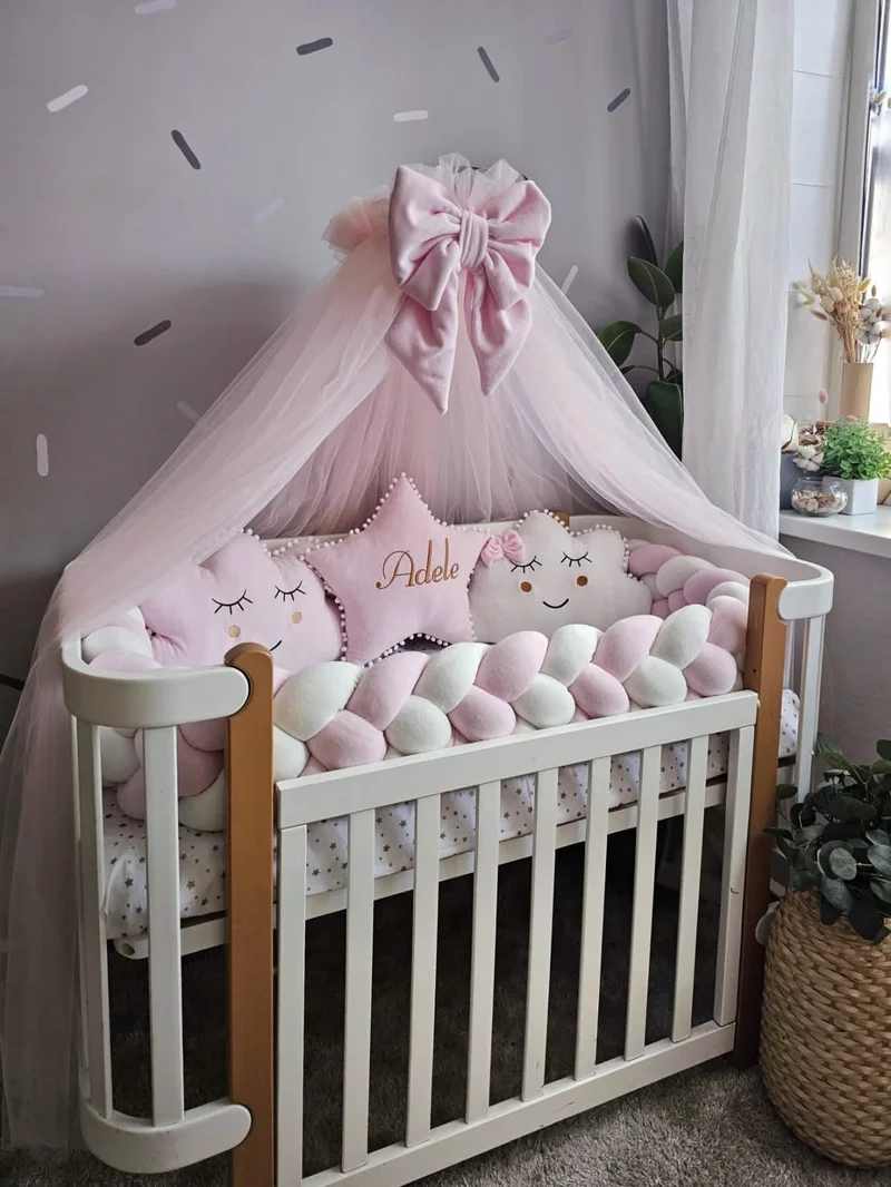 Decorative Nursery Set for Girl Pink - Room Styling Accessories