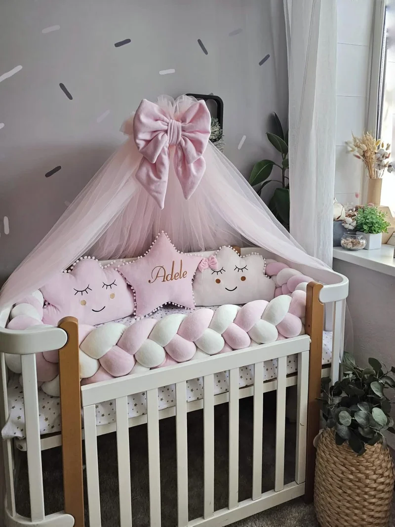 Decorative Nursery Set for Girl Pink - Room Styling Accessories