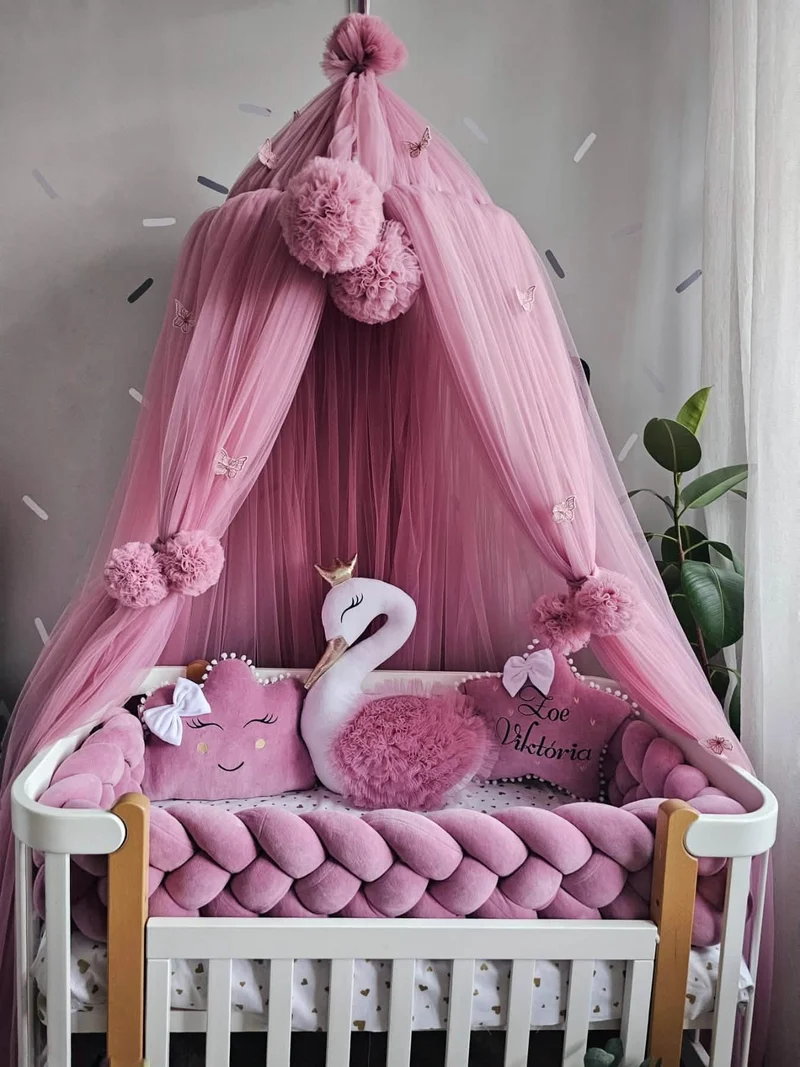 Luxury Baby Bedding Set for Girl Dry Rose