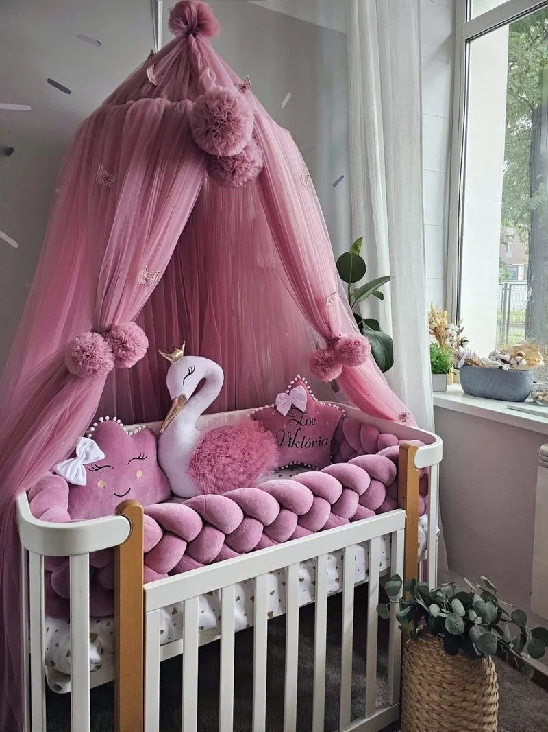 Luxury Baby Bedding Set for Girl Dry Rose