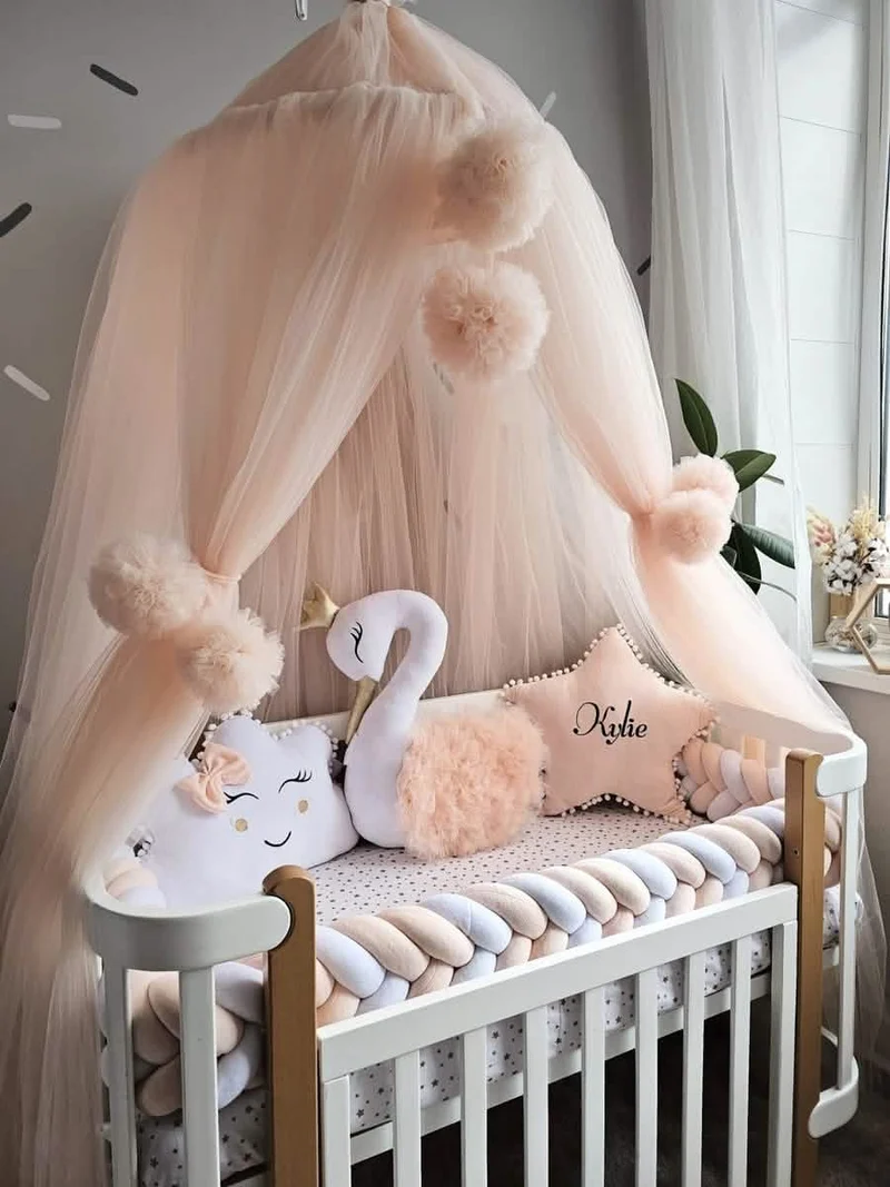 Baby Girl Bedding Set Sage - Princess Swan, Star & Cloud