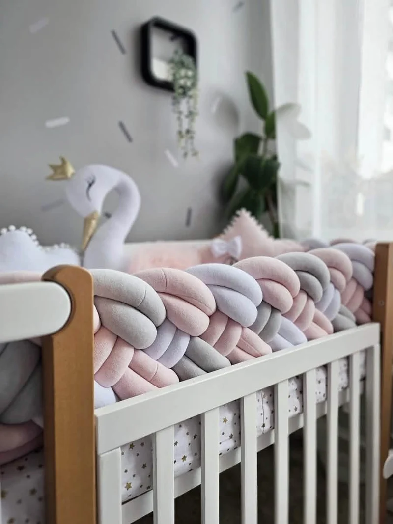 Baby Girl Bedding Set Light Pink - Princess Swan, Star & Cloud