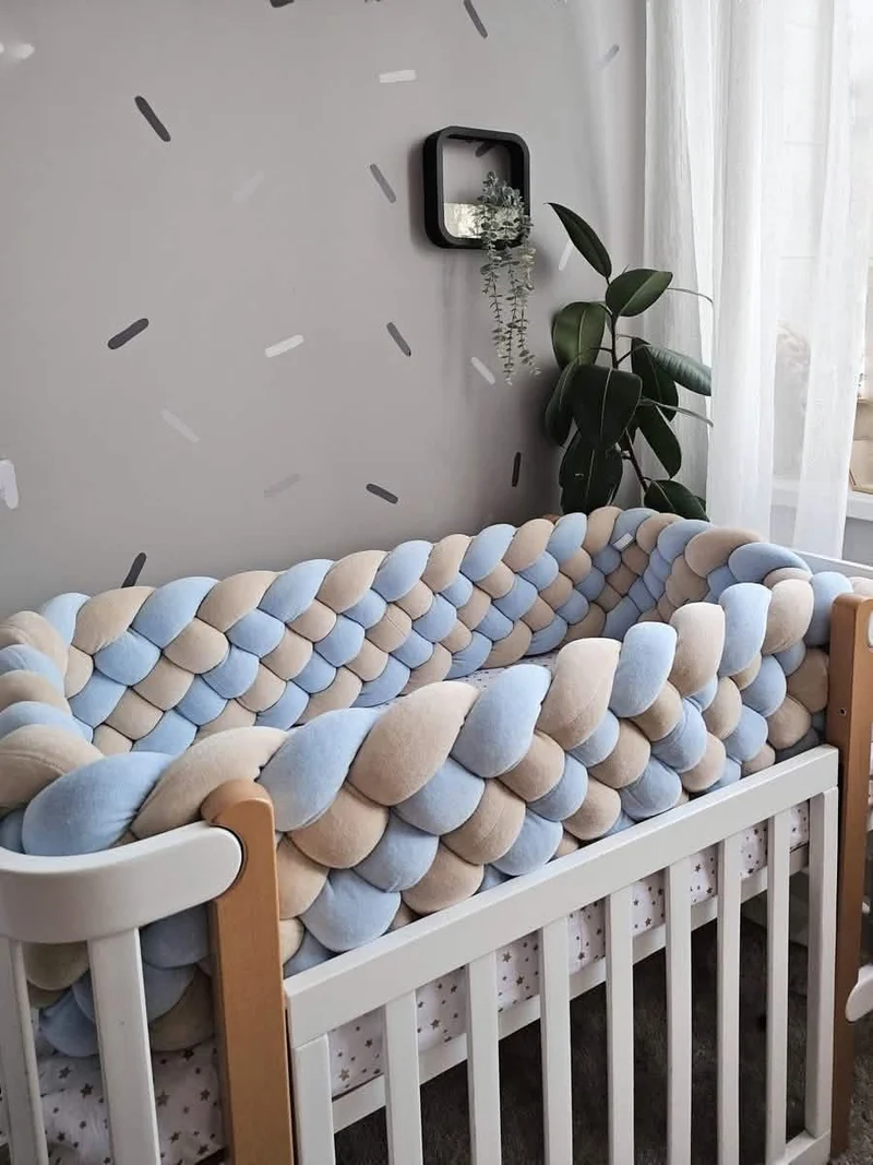 Crib Bumper Triple 30 cm for Girl