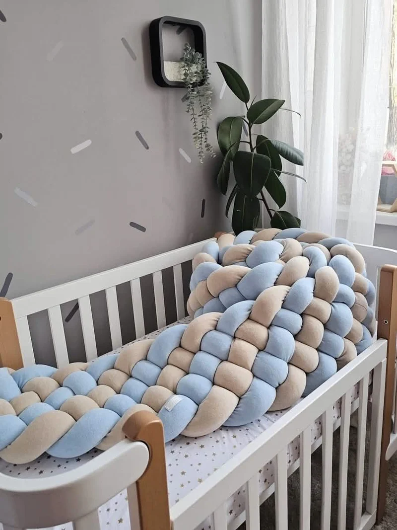 Crib Bumper Triple 30 cm for Girl