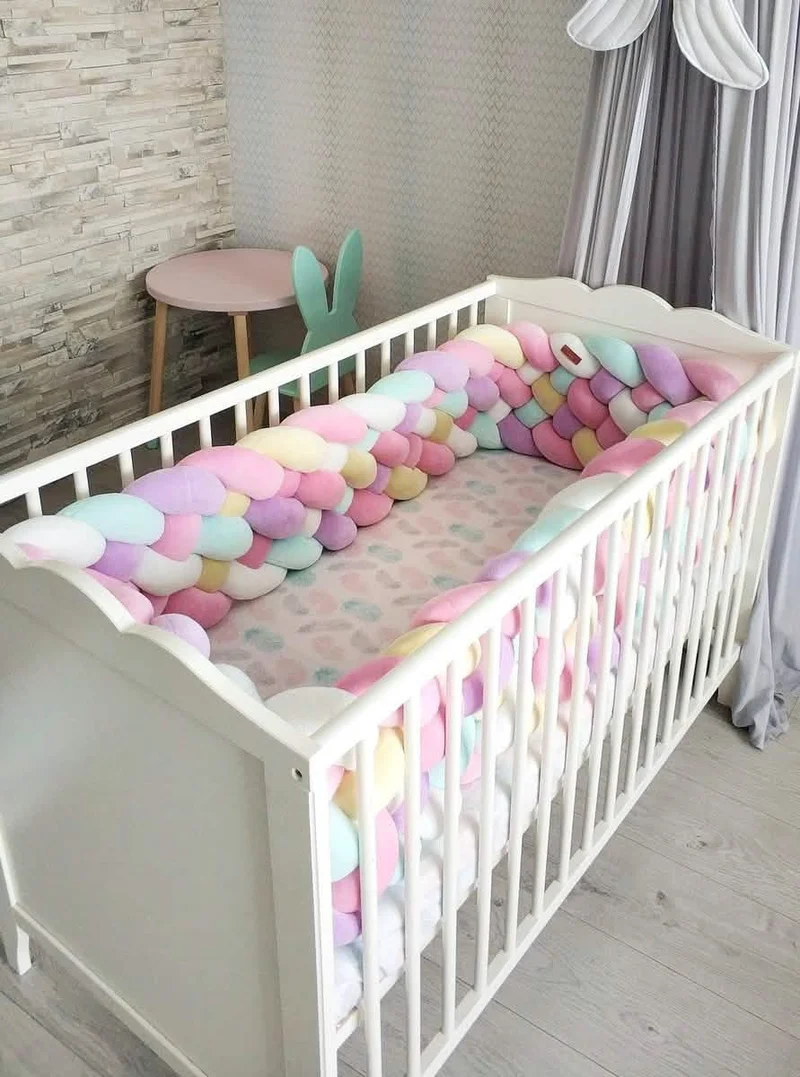 Triple Braided Crib Bumper 30 cm