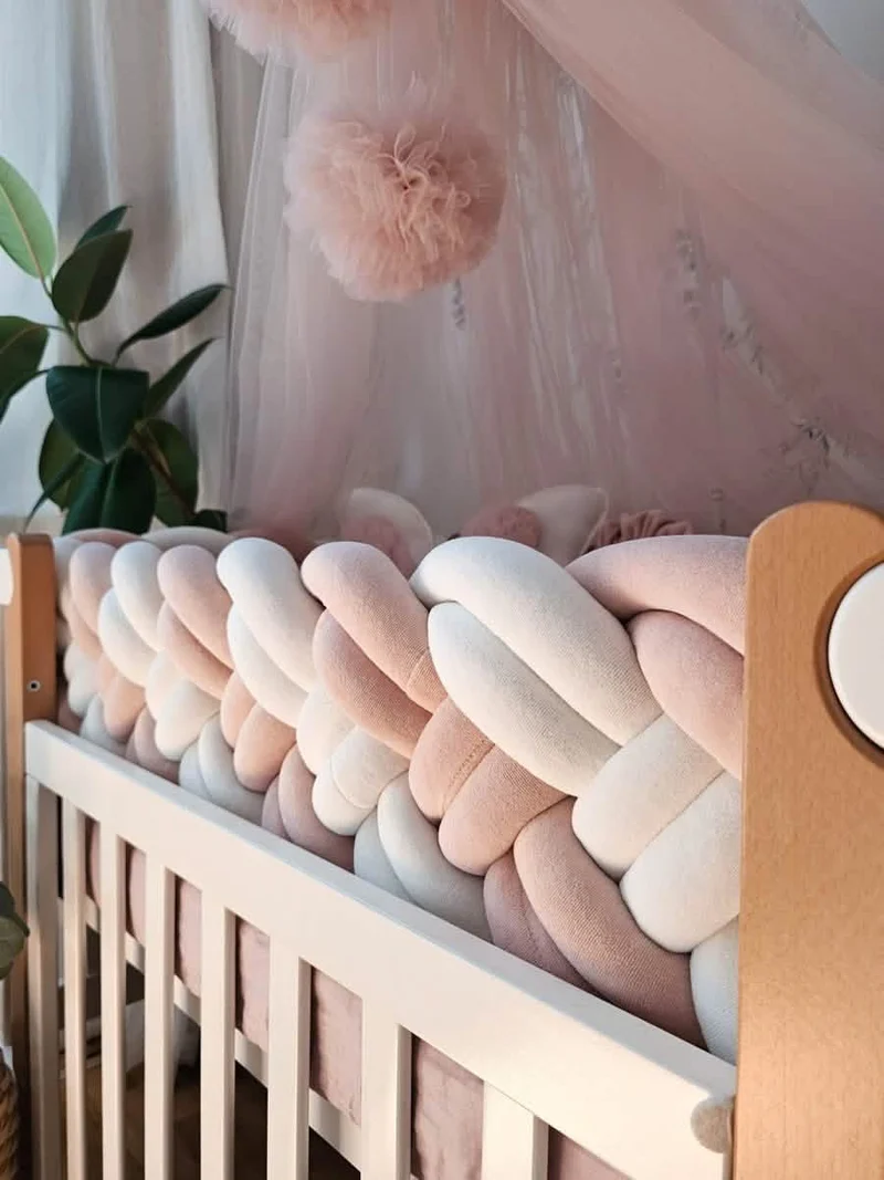 Braided Crib Bumper 25 cm - Gender Neutral