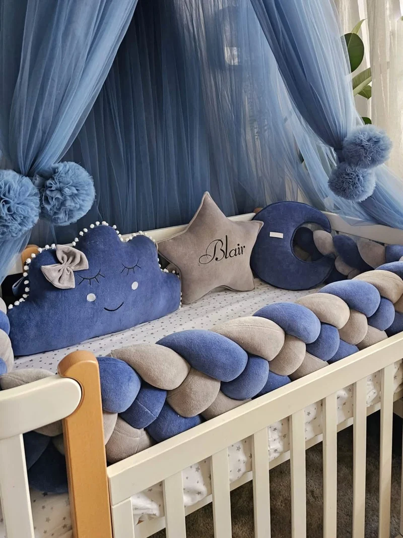 Baby Boy Nursery Bedding Set Indigo