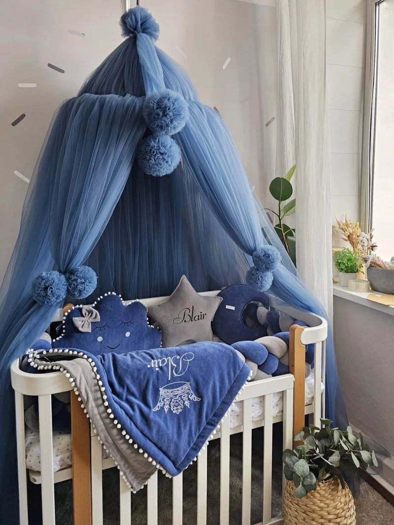 Baby Boy Nursery Bedding Set Indigo