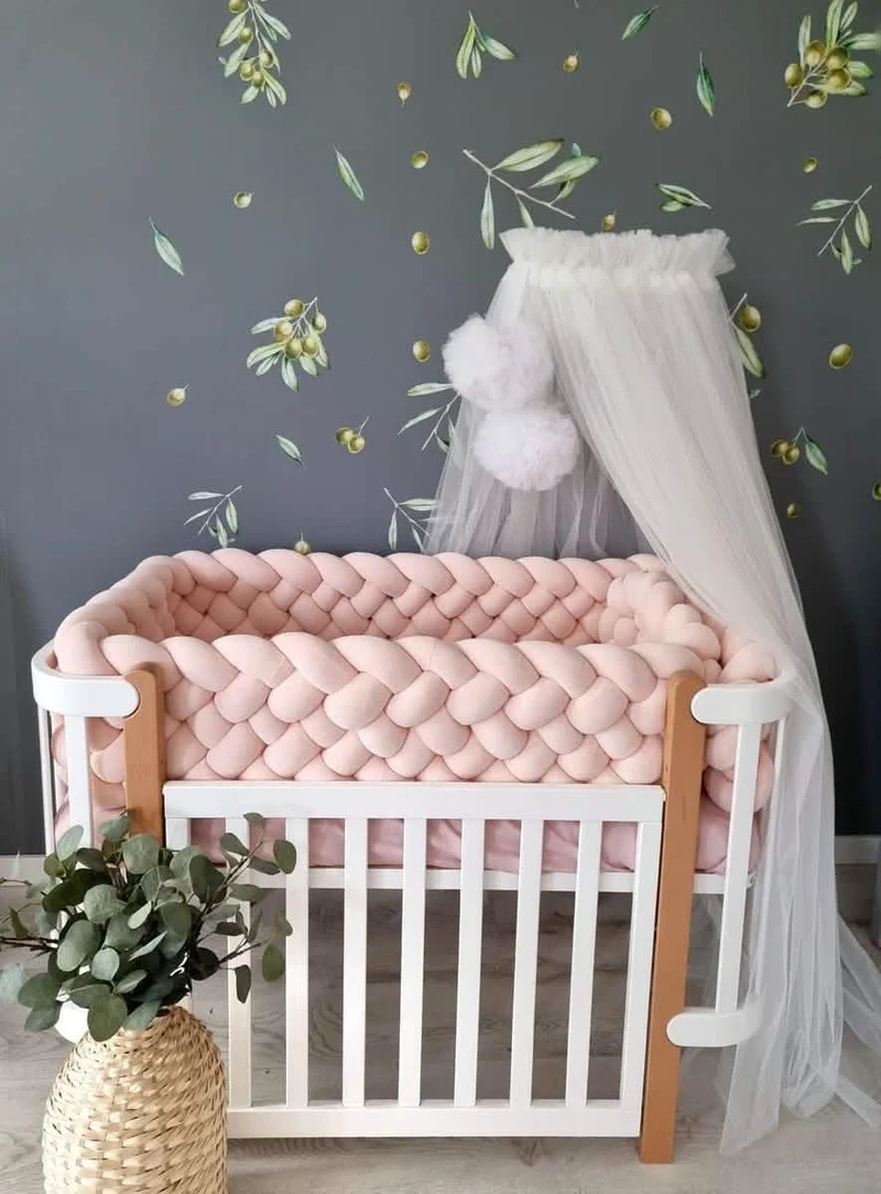 Triple Braided Crib Bumper 30 cm