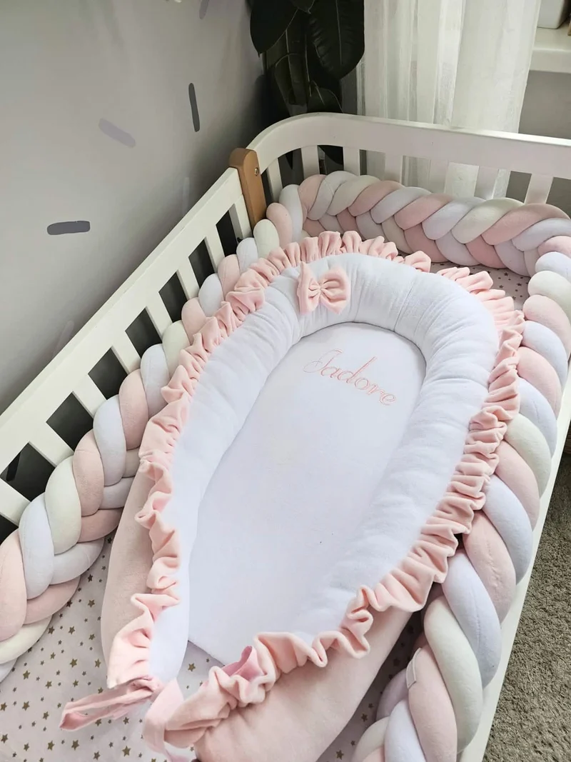 Personalized Lavender Baby Nest with Name
