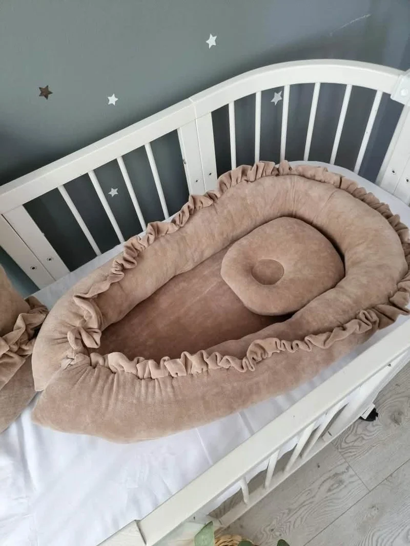 Newborn Cotton Velour Baby Nest