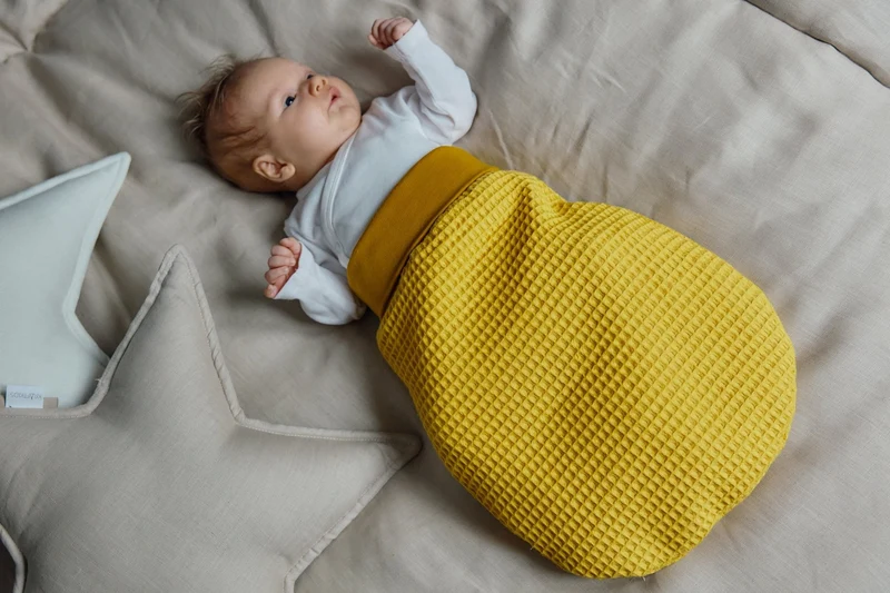 Strampelsack Frühling/Sommer aus Waffelpiqué – weich & atmungsaktiv
