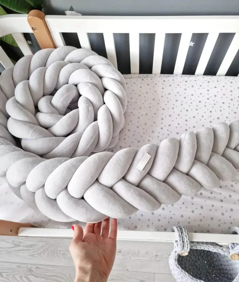 Crib Bumper Pink 15 cm