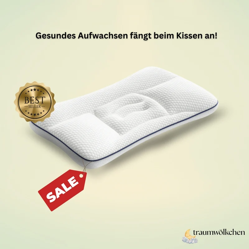 traumwölkchen™ Bestseller – Ergonomisches Kinderkissen