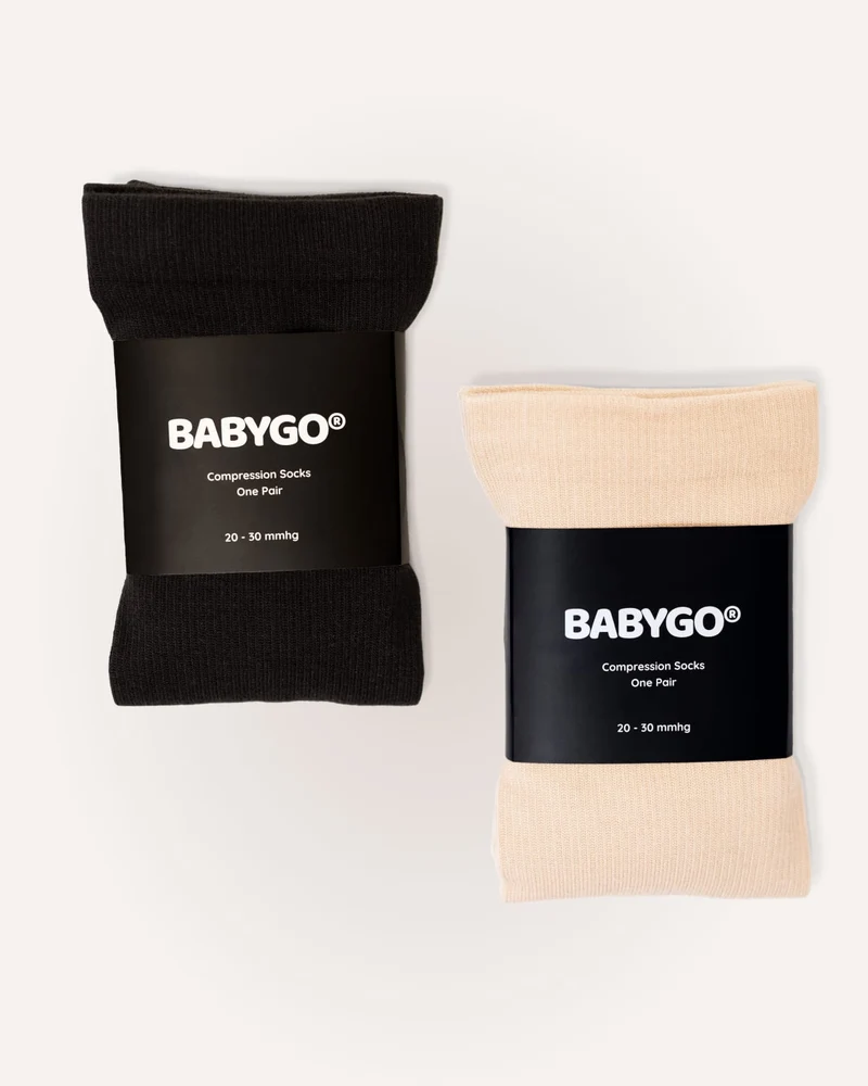 BABYGO® Schwangerschafts-Kompressionsstrümpfe | Doppelpack