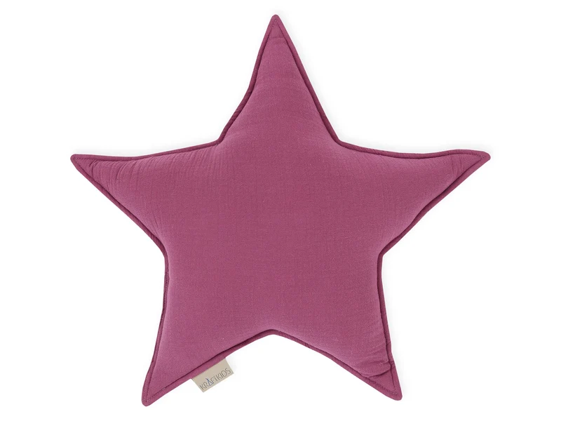 Sternkissen aus Musselin – Uni, weich & luftig