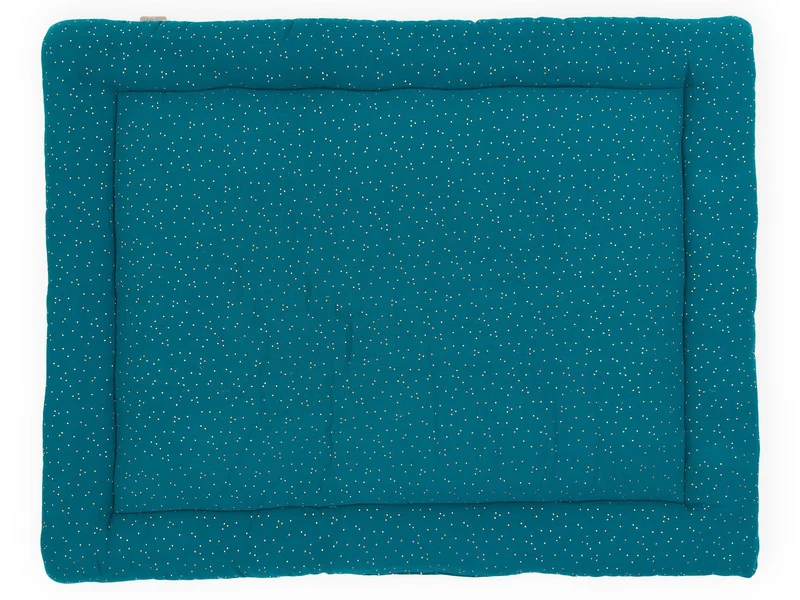 Krabbeldecke aus Musselin – Goldene Punkte, weich & luftig