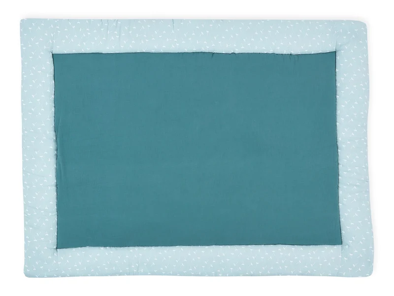 Krabbeldecke aus Musselin – Weißdruck, weich & luftig