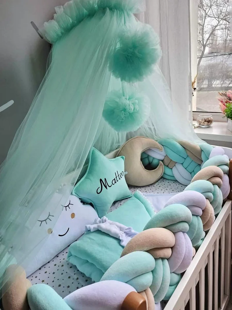 Baby Bedding Set Premium - Cloud Face, Star & Moon