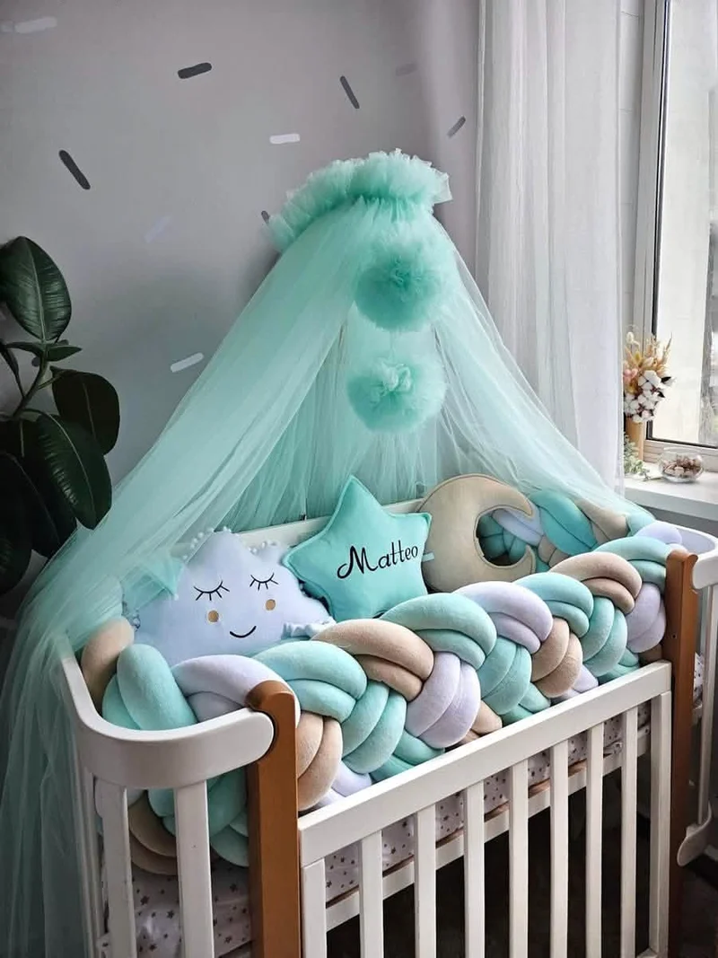 Baby Bedding Set Premium - Cloud Face, Star & Moon